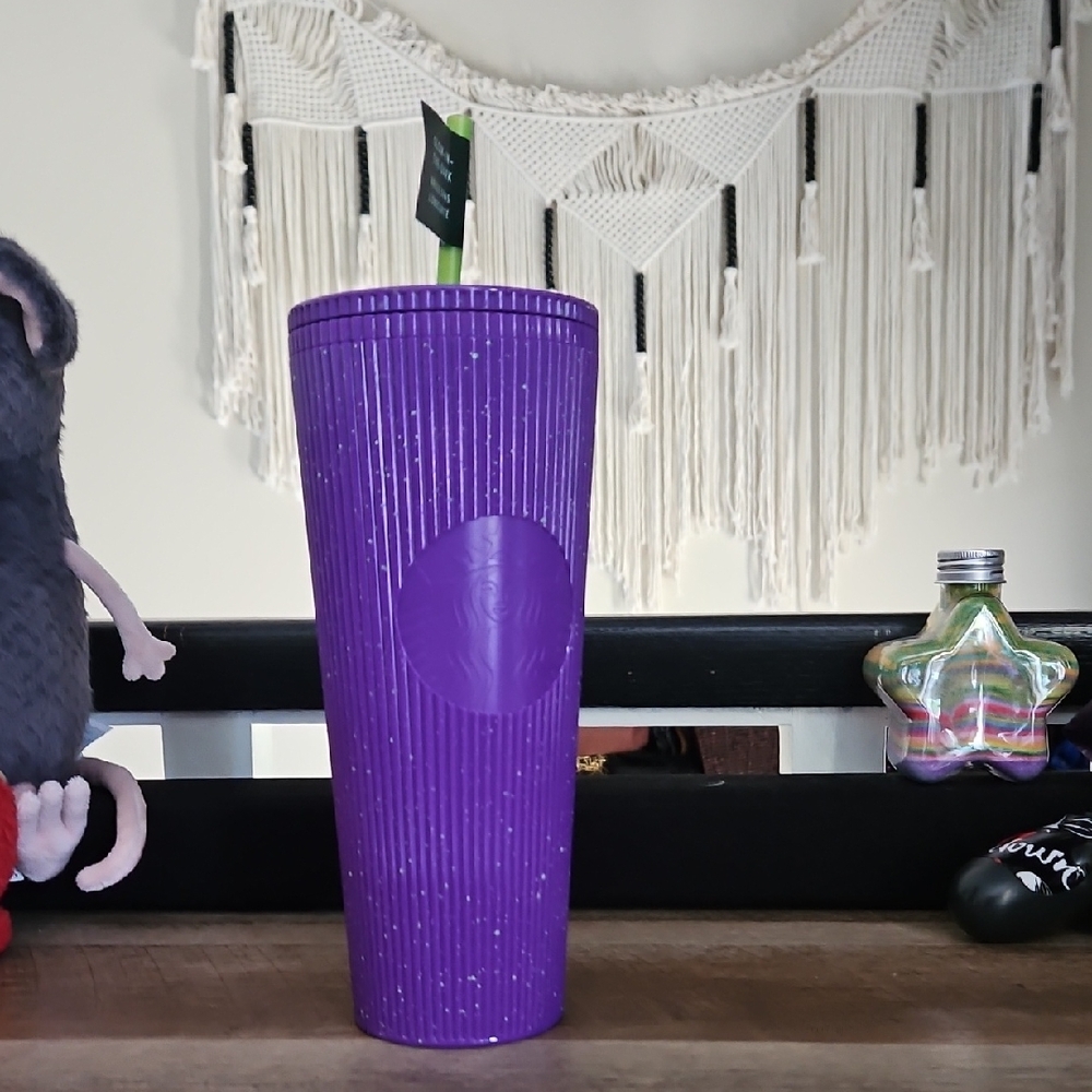 Starbucks Purple Tumbler with Straw
